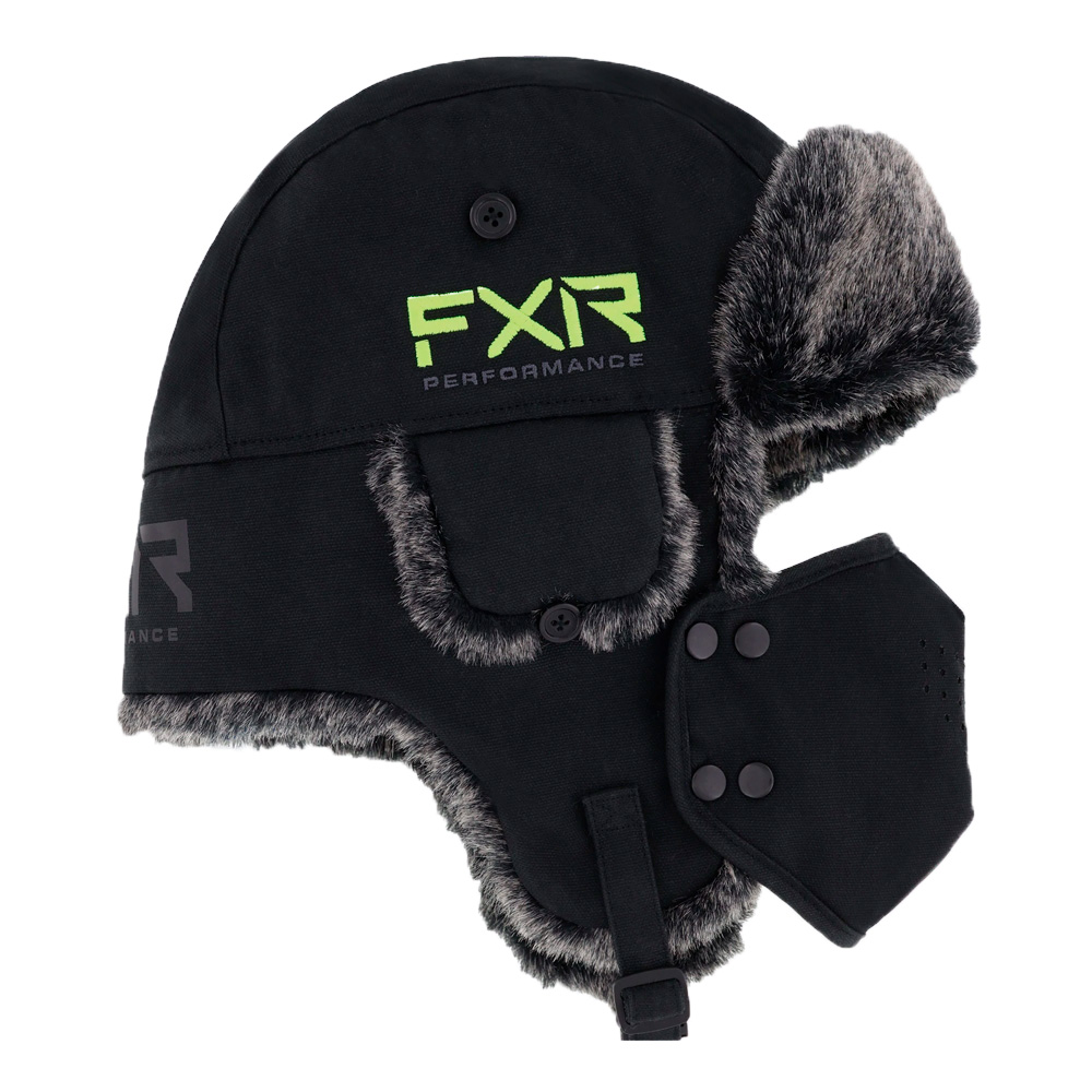 Шапка FXR Trapper Black Hi Vis 2025 Шапка FXR Trapper Black Hi Vis 2025