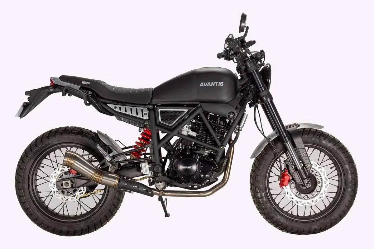 Мотоцикл Avantis Scrambler 250 (Черный) Мотоцикл Avantis Scrambler 250 (Черный)