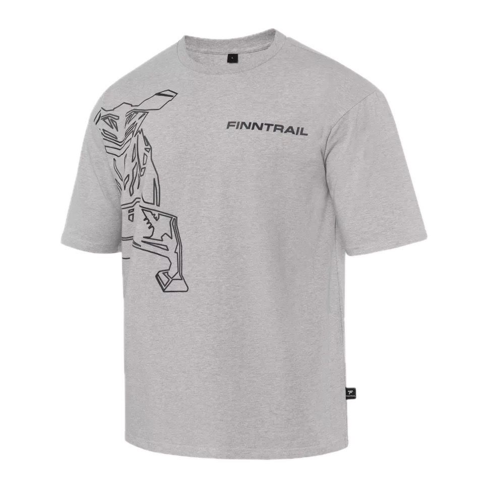 Футболка FINNTRAIL Snowmobile Grey 2025 Футболка FINNTRAIL Snowmobile Grey 2025