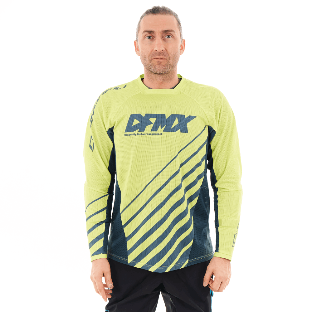 Джерси DRAGONFLY DFMX Yellow 2024 Джерси DRAGONFLY DFMX Yellow 2024