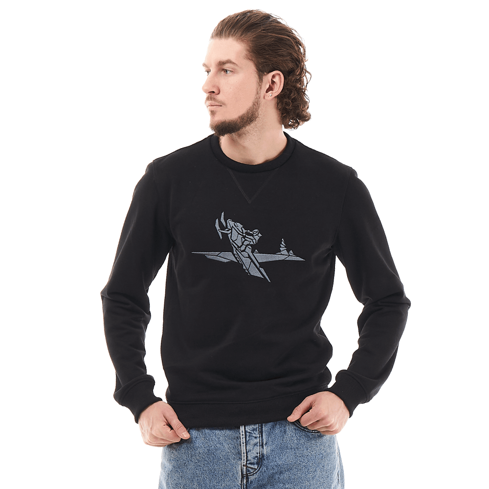 Свитшот DRAGONFLY SnowMan Black 2024 Свитшот DRAGONFLY SnowMan Black 2024