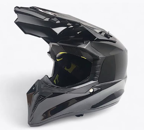 Шлем кроссовый RH127 Black Glossy 2025 Шлем кроссовый RH127 Black Glossy 2025