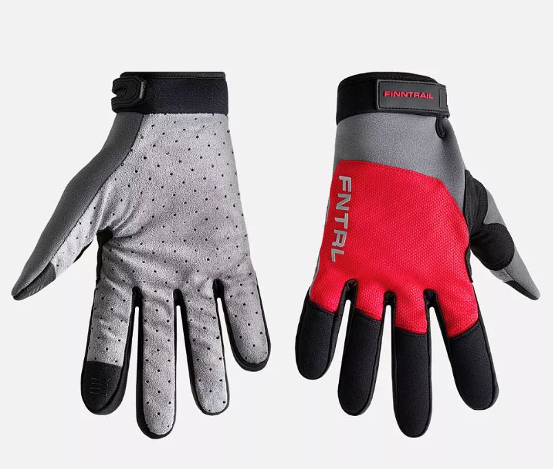 Перчатки FINNTRAIL Atom Graphite Red 2026 Перчатки FINNTRAIL Atom Graphite Red 2026