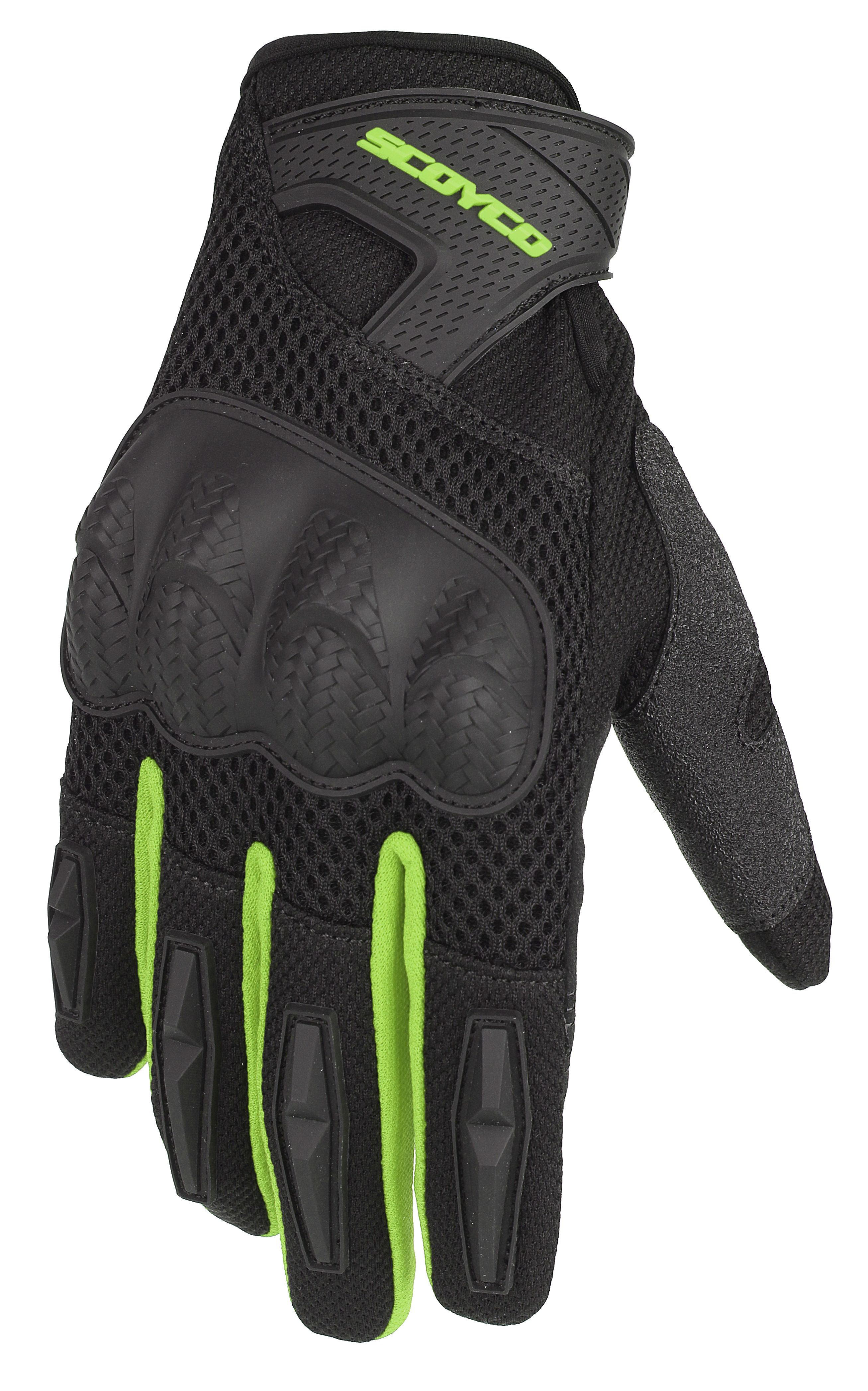 Перчатки SCOYCO MC58-2 Black Green 2023 Перчатки SCOYCO MC58-2 Black Green 2023