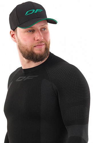 Бейсболка DRAGONFLY Classic Black Green 2024 Бейсболка DRAGONFLY Classic Black Green 2024