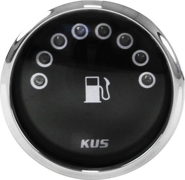 Прибор контроля уровня топлива 240-33 Ом светодиодный KUS/Tainor черный Прибор контроля уровня топлива 240-33 Ом светодиодный KUS/Tainor черный