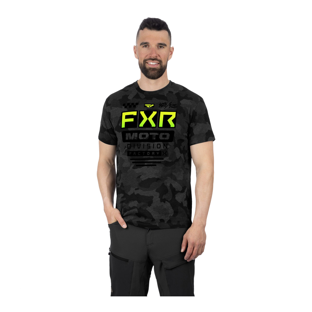Футболка FXR Gladiator Premium Grey Camo/Glow Stick 2025 Футболка FXR Gladiator Premium Grey Camo/Glow Stick 2025