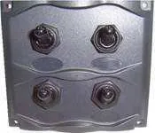 Панель электрическая 4 переключателя брызгозащищенная