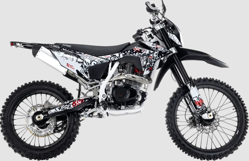 Мотоцикл кроссовый BSE Z10L Graffiti White Мотоцикл кроссовый BSE Z10L Graffiti White