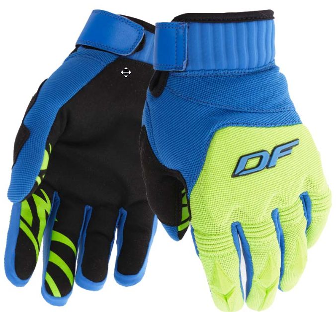Перчатки DRAGONFLY Enduro Blue Green 2026 Перчатки DRAGONFLY Enduro Blue Green 2026