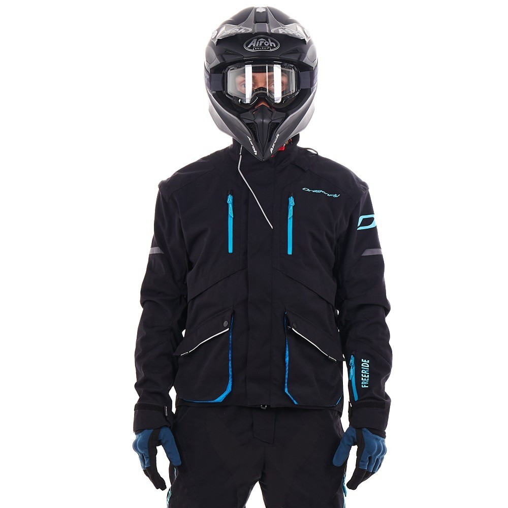 Куртка DRAGONFLY Эндуро Freeride Black Blue 2024 Куртка DRAGONFLY Эндуро Freeride Black Blue 2024