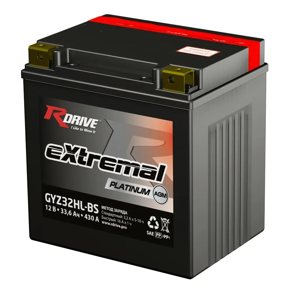 Аккумулятор RDrive Extremal Platinum GYZ32HL-BS Аккумулятор RDrive Extremal Platinum GYZ32HL-BS