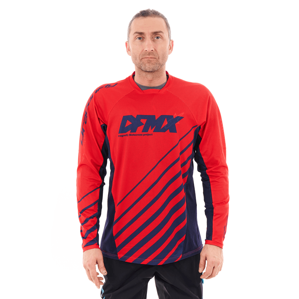 Джерси DRAGONFLY DFMX Cross Red 2024 Джерси DRAGONFLY DFMX Cross Red 2024