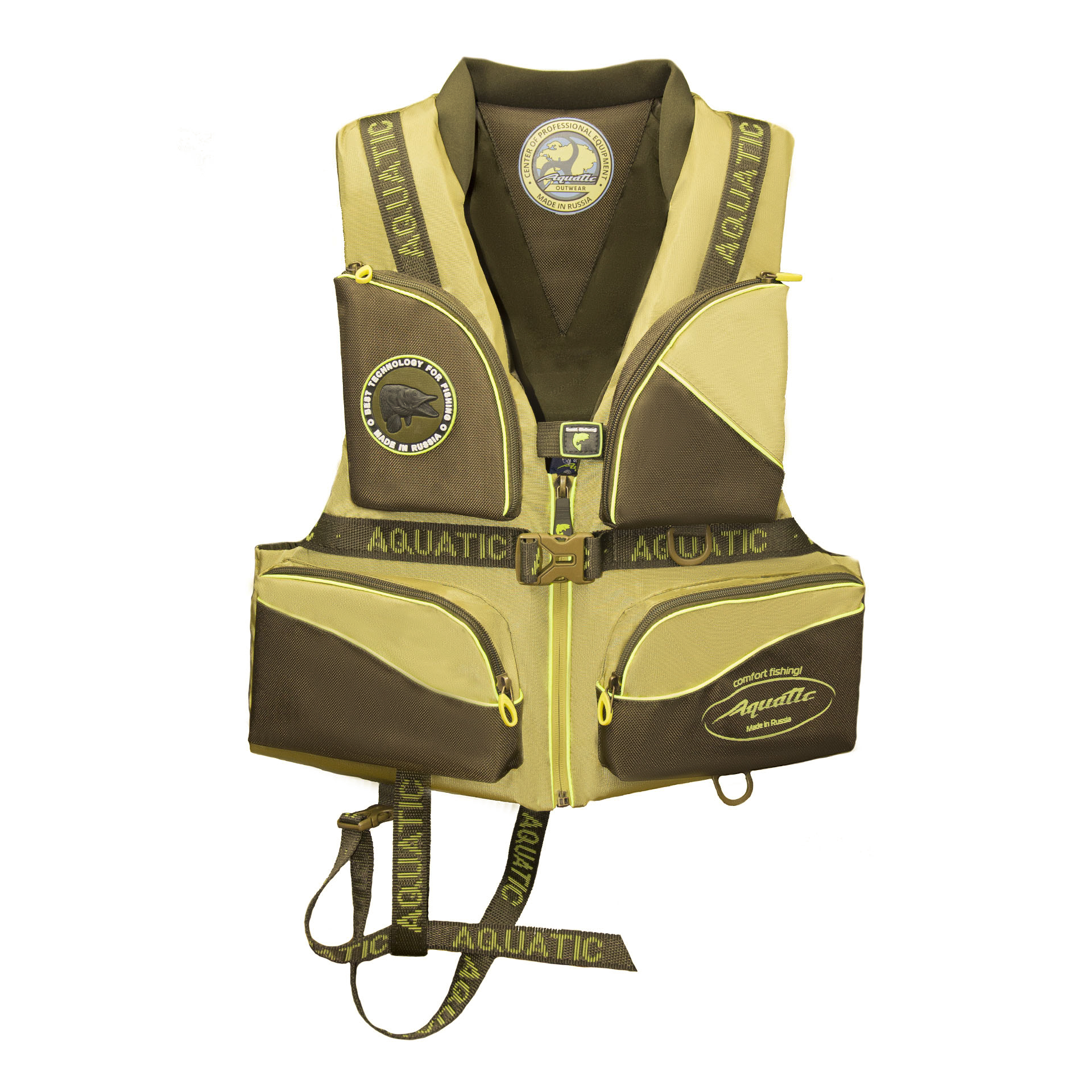 Жилет страховочный AQUATIC ЖС-02Ж Yellow 2022 Жилет страховочный AQUATIC ЖС-02Ж Yellow 2022