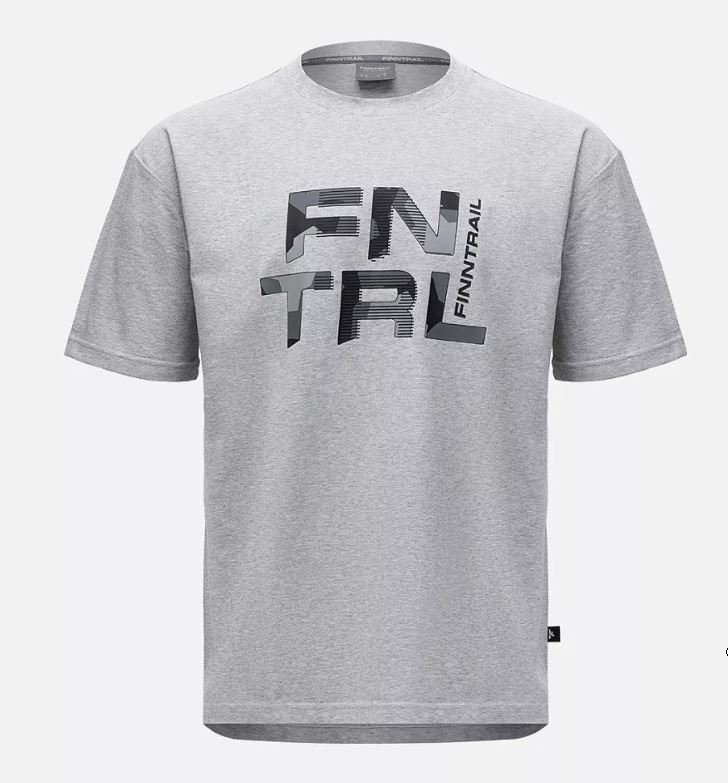Футболка FINNTRAIL Big Logo GreyMelange 2026 Футболка FINNTRAIL Big Logo GreyMelange 2026