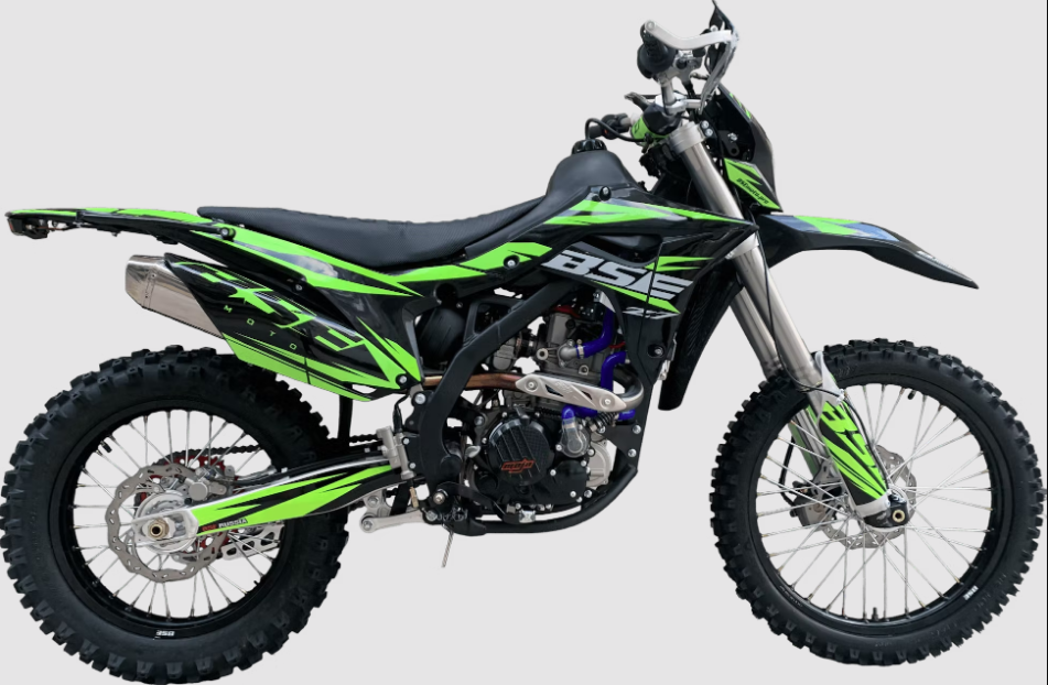Мотоцикл кроссовый BSE Z7 2.0 Green Blast Мотоцикл кроссовый BSE Z7 2.0 Green Blast