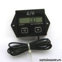 Прибор контроля оборотов двигателя (тахометр) ТС-011 индуктивный черный 