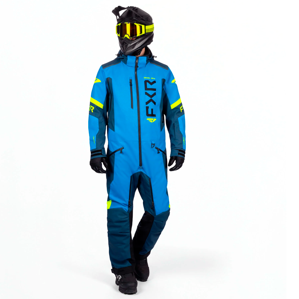 Комбинезон лёгкий FXR Helium Blue/HiVis 2026 Комбинезон лёгкий FXR Helium Blue/HiVis 2026