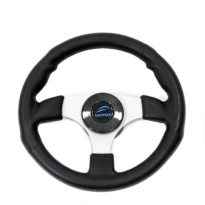 Штурвал NAUTFLEX Premium 340 мм (алюминий + пластик черный) Штурвал NAUTFLEX Premium 340 мм (алюминий + пластик черный)