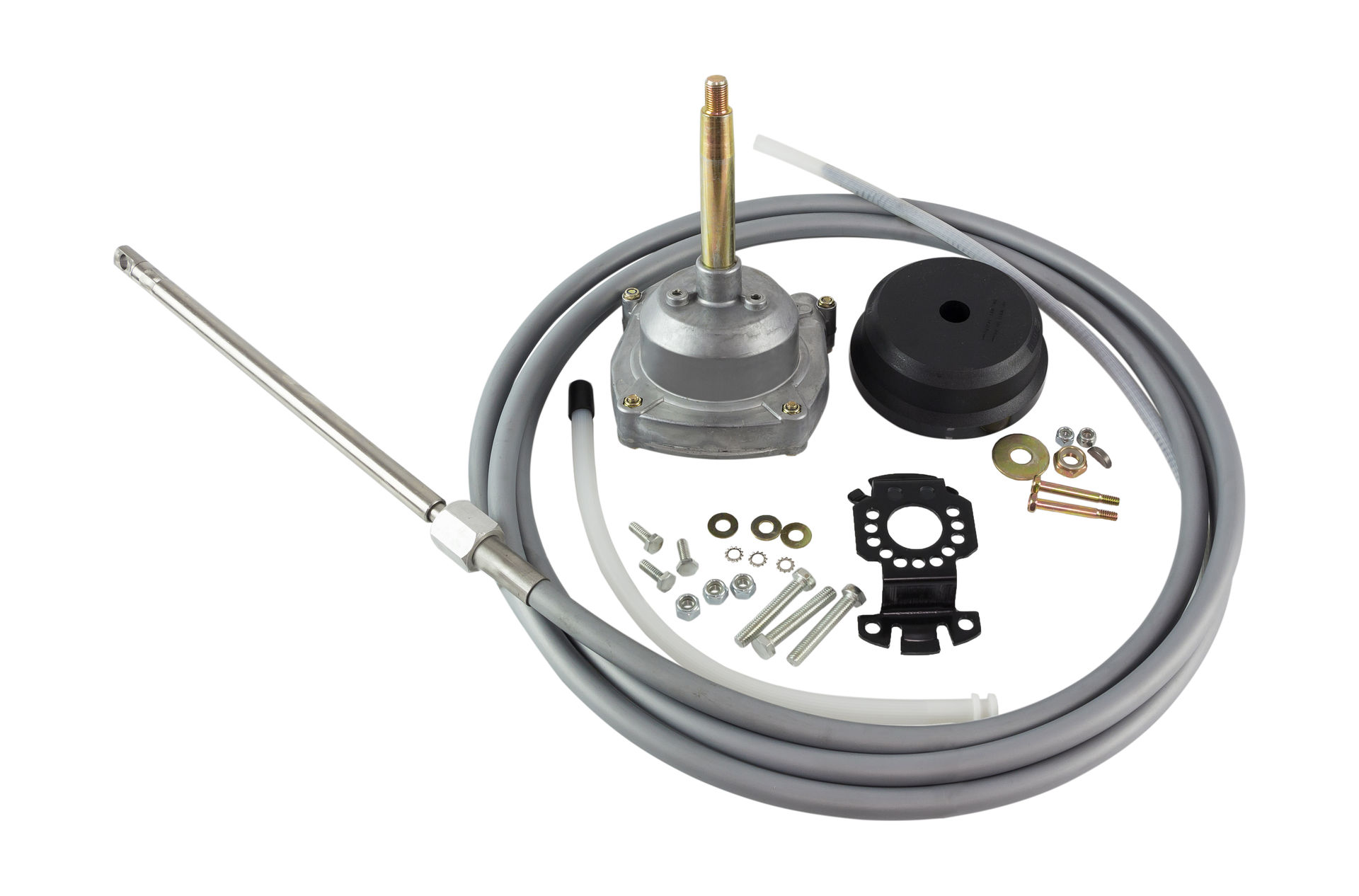 Редуктор рулевой Pretech 3000 до 150 л.с. SC-16 (M66) Механический Уст.комплект + трос рул. 12 Фт Редуктор рулевой Pretech 3000 до 150 л.с. SC-16 (M66) Механический Уст.комплект + трос рул. 12 Фт