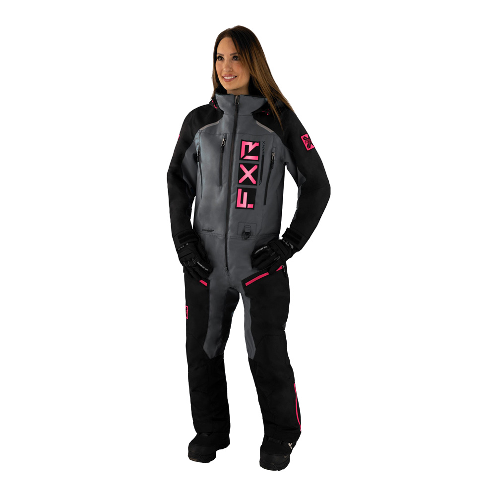 Комбинезон лёгкий FXR Recruit Black Charcoal Fuchsia 2025 Комбинезон лёгкий FXR Recruit Black Charcoal Fuchsia 2025