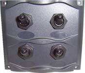 Панель электрическая 4 переключателя брызгозащищенная