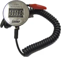 Вольтметр водозащищенный 3-30В (клипса)