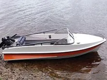 Мотолодка Афалина 395 (Белый + оранжевый)