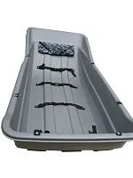 Сани-волокуши для снегохода "PRO-600" улучшенные (с отбойником, демпфером и накладками) серый 