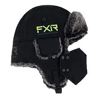 Шапка FXR Trapper Black Hi Vis 2025