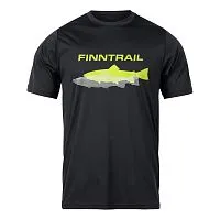 Футболка FINNTRAIL Shadow Fish Black Yellow 2023