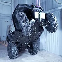 Защита днища к квадроциклу CFMOTO CFORCE 800/1000NEW EPS (пластик толщиной 10 мм) KTZ