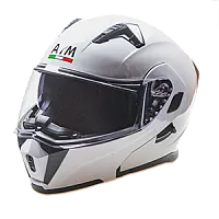 Шлем модуляр с подогревом AIM JK906 White Glossy 2025