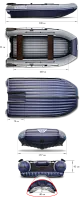 Лодка надувная ПВХ Флагман DK 500 JET (Пиксель)