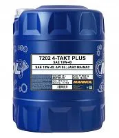 Масло Mannol PLUS 4Т 10W-40 Полусинтетическое моторное 20л