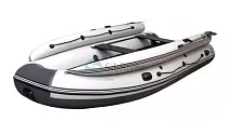 Лодка надувная ПВХ SibRiver Allaska-Drive 390 Lux (Серая двухцветная)