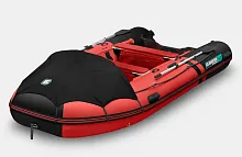 Лодка надувная ПВХ Gladiator E 420PRO (Красно-черный)