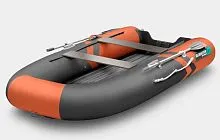 Лодка надувная ПВХ Gladiator E 300SL (Оранжево-темносерый)