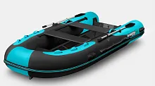 Лодка надувная ПВХ Gladiator Rib 380AL (Черно-бирюзовый)