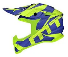 Шлем кроссовый MT MX 802 FALCON Crush B7 Gloss Blue 2024