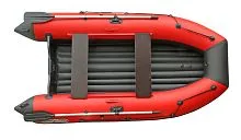 Лодка надувная ПВХ REEF Triton 340НД (Красный + темно-серый)