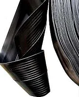 Лента ПВХ дублирующая 20см широкая (65м в бухте) (Черный) Gladiator