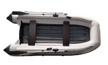 Лодка надувная ПВХ ALTAIR HD 380 НДНД (Бело-серый)
