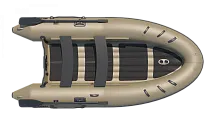 Лодка надувная ПВХ Баджер Air Line 420 (Олива)