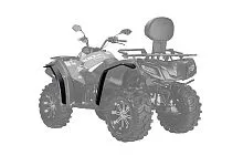 Комплект расширителей арок на CFMOTO X5 H.O. / X6 EPS