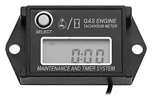 Прибор контроля оборотов двигателя (тахометр) индуктивный черный 