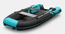 Лодка надувная ПВХ Gladiator E 420S (Черно-бирюзовый)