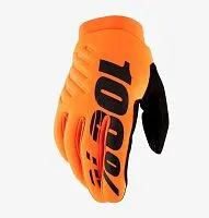 Перчатки 100% Brisker Fluo Orange Black 2026