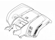 Облицовка задняя Arctic Cat TRV 1000
