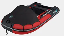 Лодка надувная ПВХ Gladiator D 370AL (Красно-черный) 